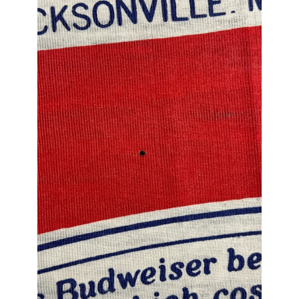 VTG Budweiser Anheuser Busch Beer Wall Tapestry Advertising Banner 80x105